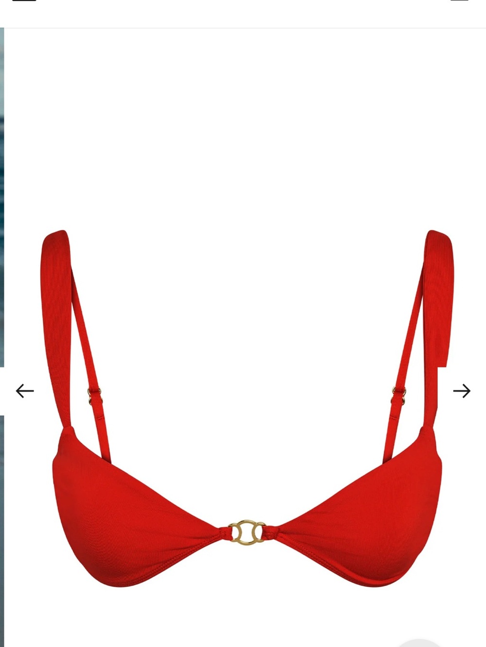 Monday Swimwear PETIT ERMITAGE TOP - CHILI PEPPER (SMALL BUST)